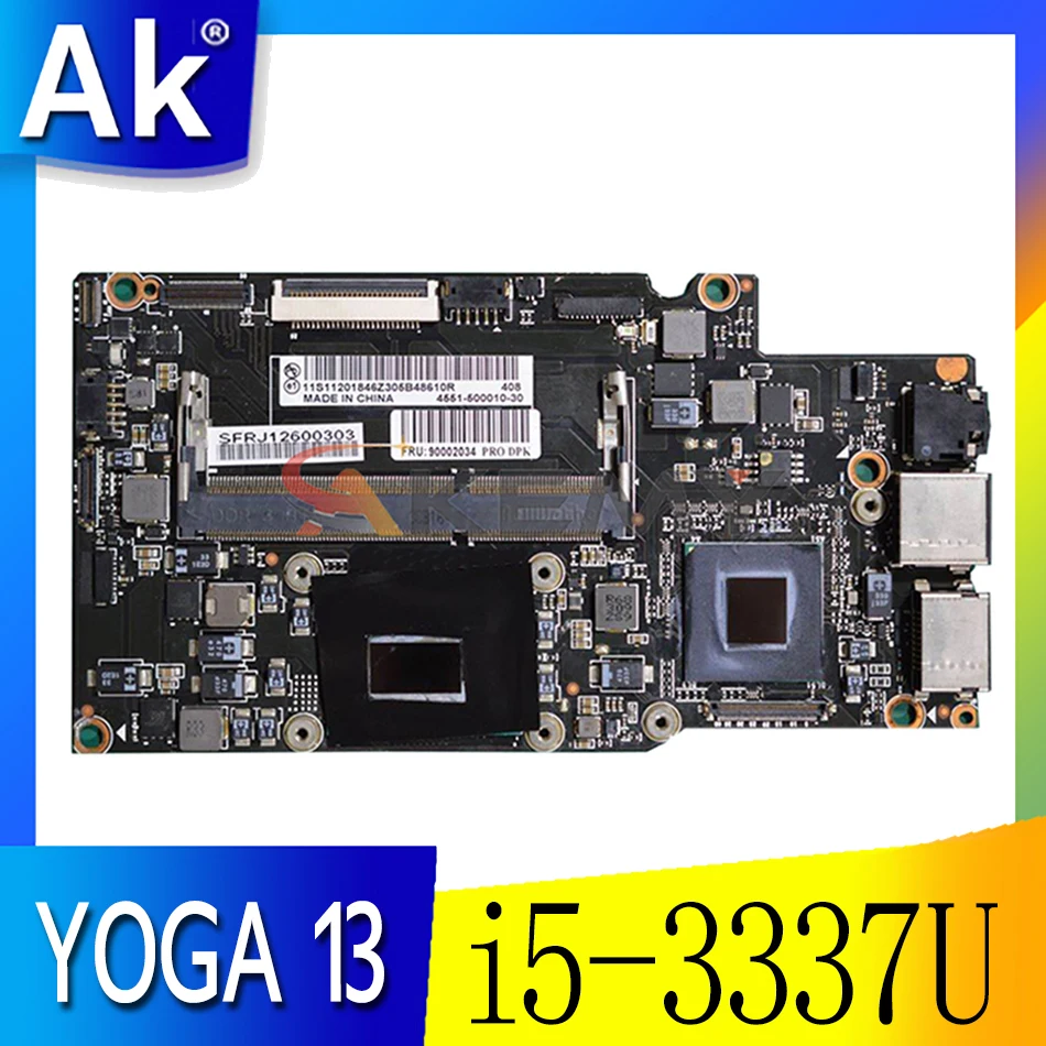 Материнская плата для ноутбука LENOVO YOGA 13 Core SR0XL i5-3337U 11201845 испытания 100%
Материнская плата для ноутбука LENOVO YOGA 13 Core SR0XL i5-3337U 11201845 испытания 100%