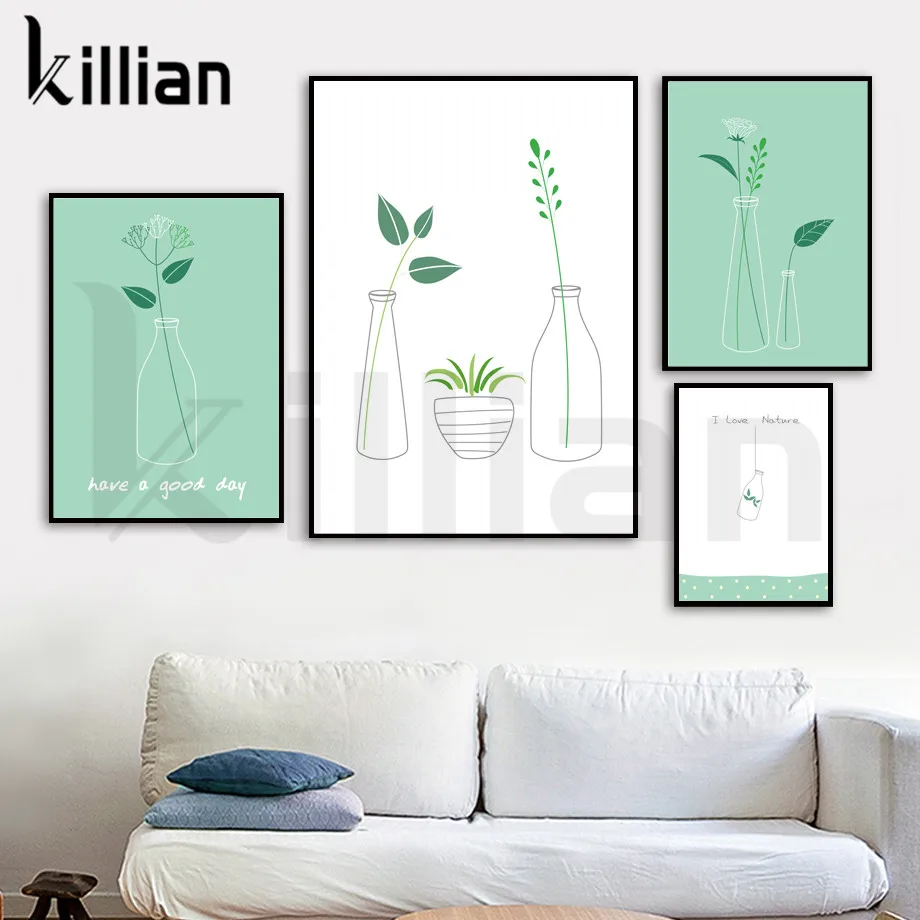 Nordic Modern Canvas Painting Wall Art Minimalist Green Plant Leaf Posters and Print Scandinavian Pictures for Living Room Decor
Nordic Modern Canvas Painting Wall Art Minimalist Green Plant Leaf Posters and Print Scandinavian Pictures for Living Room Decor