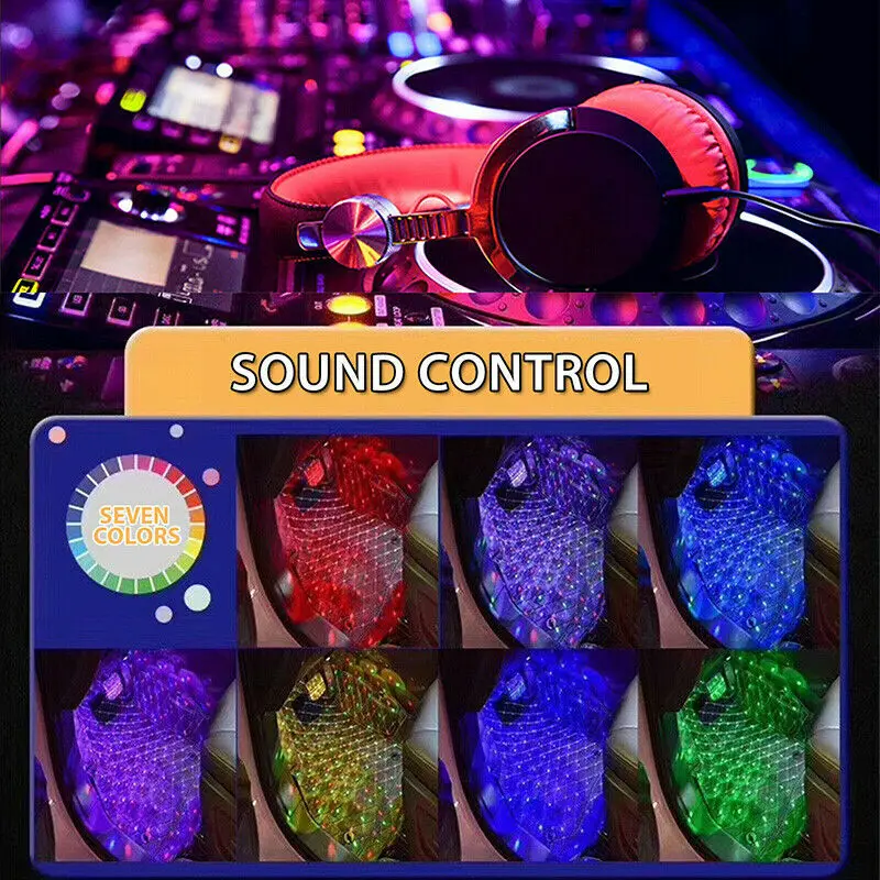 USB LED Car Interior Atmosphere Neon Lights Strip Sound Music Control Floor Decor Light (with Remote Control)
USB LED Car Interior Atmosphere Neon Lights Strip Sound Music Control Floor Decor Light (with Remote Control)