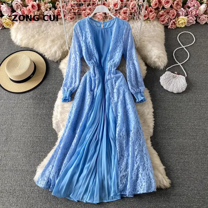 Spring and autumn women's lace o-neck long MIDI Dress New Fashion Pink casual street style robe 2021 beach hoiiday dress
Spring and autumn women's lace o-neck long MIDI Dress New Fashion Pink casual street style robe 2021 beach hoiiday dress