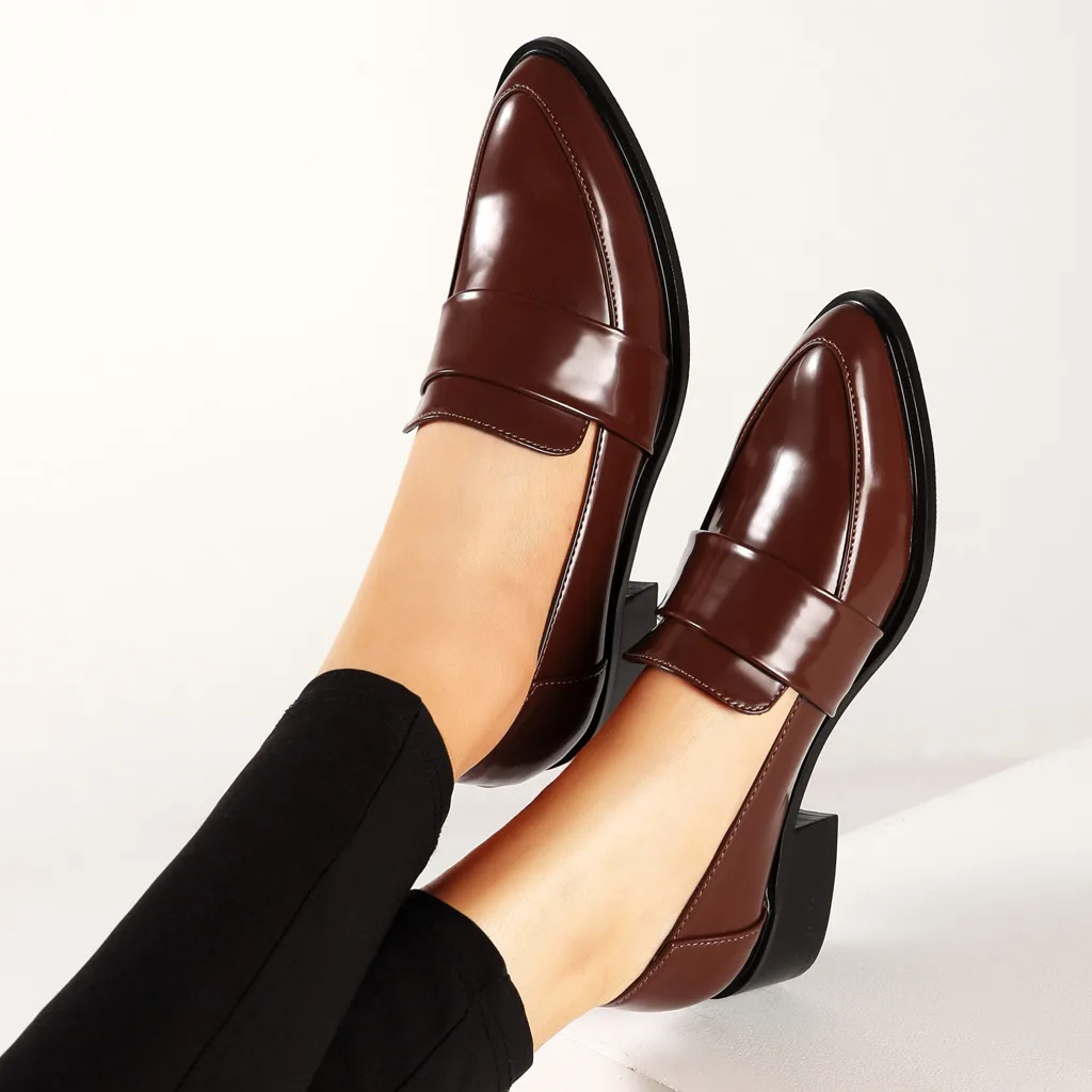 2019 Business Shoes Women Pumps Shoes Dress Leather Chunky Low Heels Pumps Female Pointed Toe Casual Pumps Shoes Working
2019 Business Shoes Women Pumps Shoes Dress Leather Chunky Low Heels Pumps Female Pointed Toe Casual Pumps Shoes Working