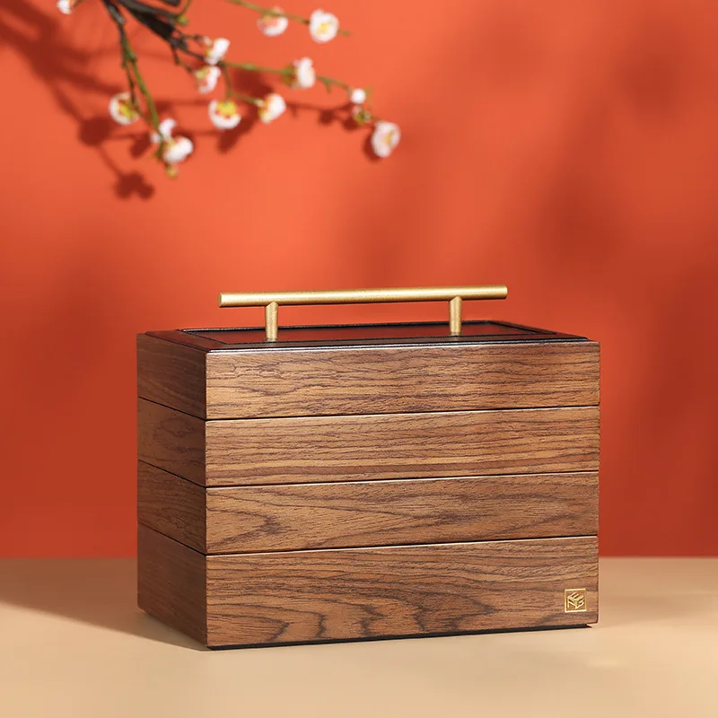 Wooden Crafts Office Home Decorations Storage Box Black Walnut Wood Jewelry Watch Earrings Earrings Necklaces Storage Box 
Wooden Crafts Office Home Decorations Storage Box Black Walnut Wood Jewelry Watch Earrings Earrings Necklaces Storage Box