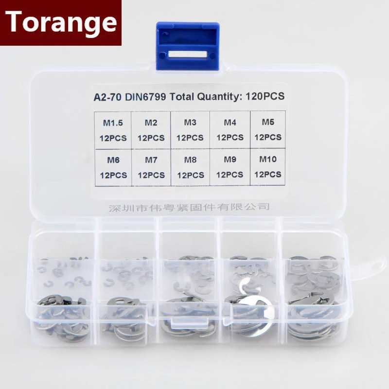 E-type Circlip Retaining Ring Split Washers Assortment Kits 304 Stainless Steel Black Sack Retainer E -type Circlip120Pcs
E-type Circlip Retaining Ring Split Washers Assortment Kits 304 Stainless Steel Black Sack Retainer E -type Circlip120Pcs
