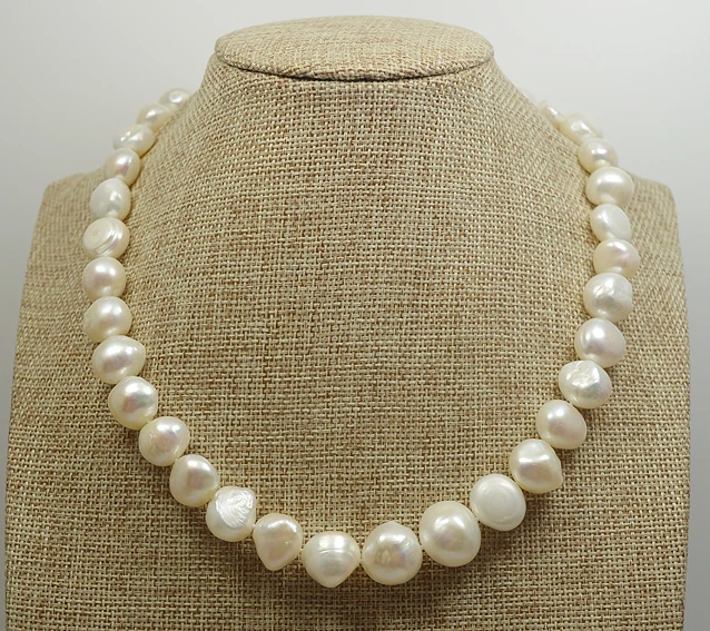 Unique Pearls Jewellery Huge Pearl Necklace White Baroque Natural Freshwater Pearl Necklace Perfect Women Gift Fine Jewelry
Unique Pearls Jewellery Huge Pearl Necklace White Baroque Natural Freshwater Pearl Necklace Perfect Women Gift Fine Jewelry