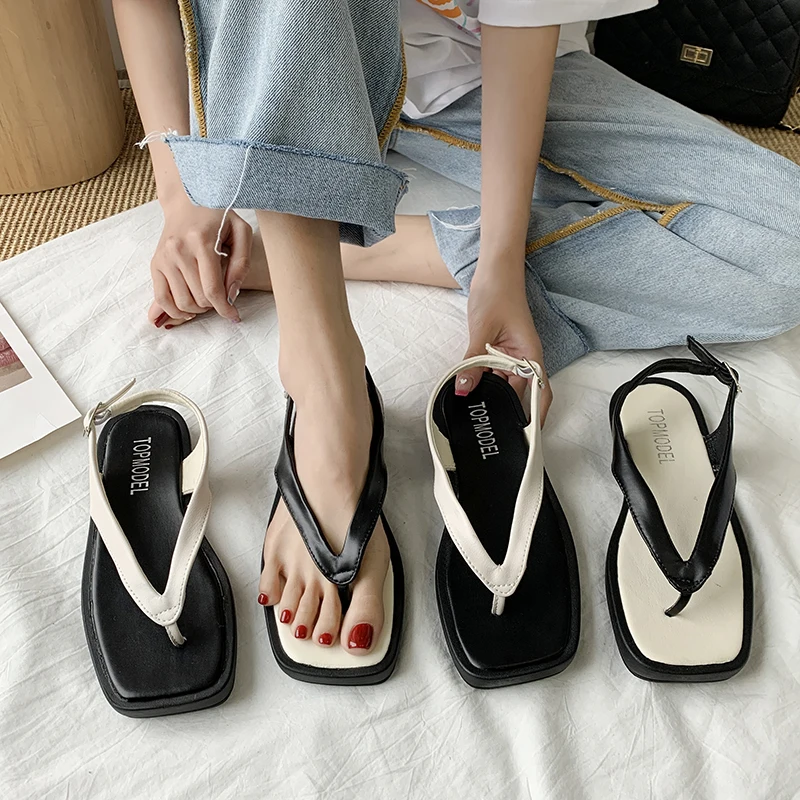Flip Flops Platform 2021 Sandals Suit Female Beige Summer Heels Low-Heeled Shoes With Strap All-Match Corrective New Black Girls
Flip Flops Platform 2021 Sandals Suit Female Beige Summer Heels Low-Heeled Shoes With Strap All-Match Corrective New Black Girls