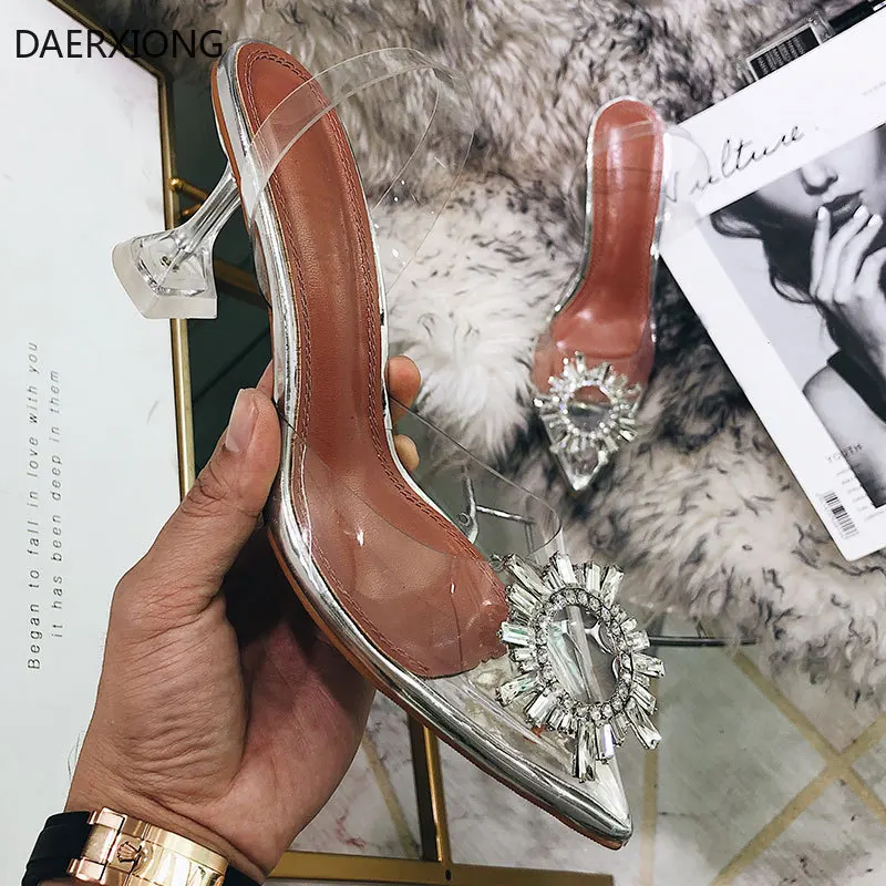 Transparent PVC Sandals Women Pointed Clear Crystal Cup High Heel Stilettos Sexy Pumps Summer Shoes Peep Toe Women Pumps
Transparent PVC Sandals Women Pointed Clear Crystal Cup High Heel Stilettos Sexy Pumps Summer Shoes Peep Toe Women Pumps