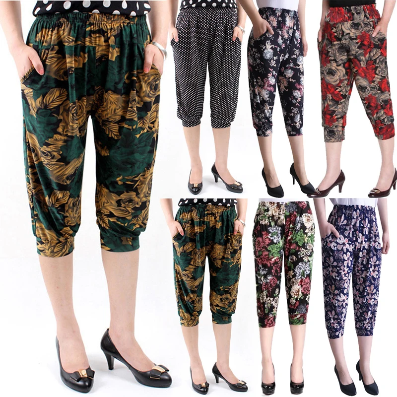 Extra Large Size Women Pants Loose High Elastic Harem Pants Middle-aged Clothing Ankle Length Pants Female 7 Color Trousers
Extra Large Size Women Pants Loose High Elastic Harem Pants Middle-aged Clothing Ankle Length Pants Female 7 Color Trousers