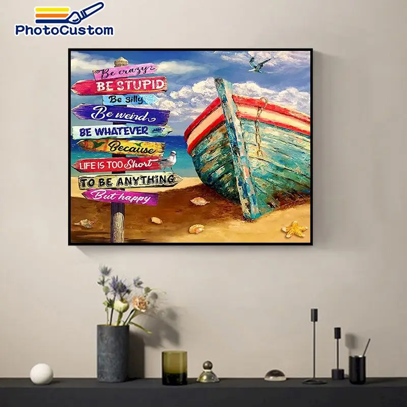 PhotoCustom Boat Painting by numbers Landscape For Adult Handpainted Gift Frame Artwork Coloring Number Gift
PhotoCustom Boat Painting by numbers Landscape For Adult Handpainted Gift Frame Artwork Coloring Number Gift