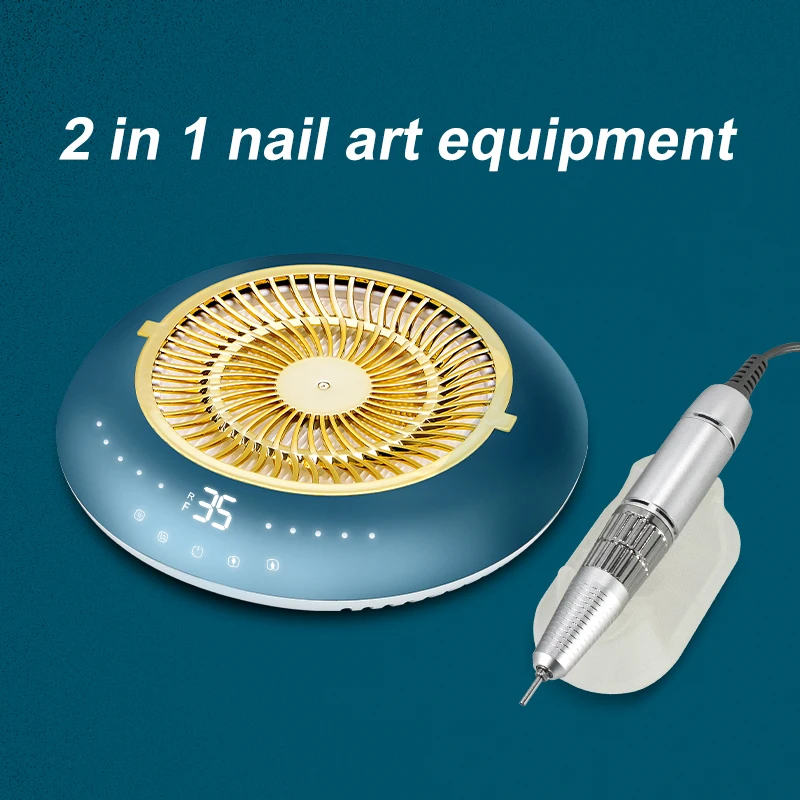 Nail Vacuum Cleaner For Manicure 35000RPM High Speed Low Noise 2 IN 1 Nail Dust Collector With Nail Drill Machine Nail Equipment
Nail Vacuum Cleaner For Manicure 35000RPM High Speed Low Noise 2 IN 1 Nail Dust Collector With Nail Drill Machine Nail Equipment