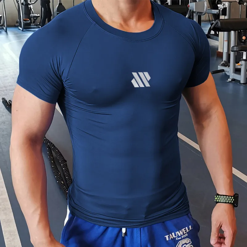Men Tshirt Bodybuilding Muscle Short Sleeve Shirt Tights Quick Dry Workout GYM Basketball Sportswear Men Summer Clothing
Men Tshirt Bodybuilding Muscle Short Sleeve Shirt Tights Quick Dry Workout GYM Basketball Sportswear Men Summer Clothing