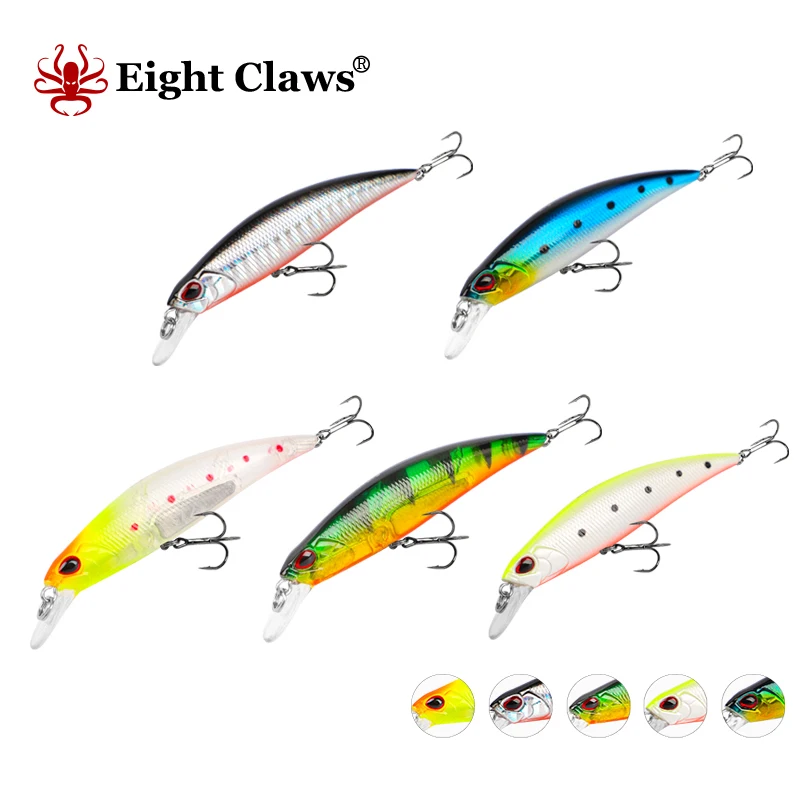 EIGHT CLAWS 60S 80S Jerk Minnow Wobbler Fishing Bait Hot Selling Mini Crankbait Slow Sinking Hard Lure Freshwater Bass Lure
EIGHT CLAWS 60S 80S Jerk Minnow Wobbler Fishing Bait Hot Selling Mini Crankbait Slow Sinking Hard Lure Freshwater Bass Lure