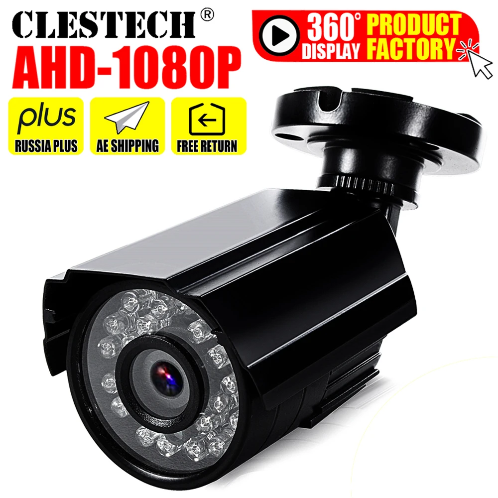 

Full AHD CCTV Mini Camera 720P/960P/1080P 3000TVL HD Digital 2.0MP Waterproof Outdoor 24LED Infrared Night Vision Small Vidicon