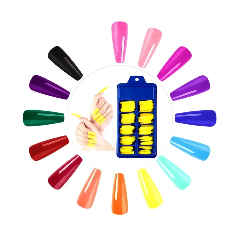 100Pcs Long Ballerina Fake Nails Natural Coffin Press on False Nail Art Tips ABS Full Cover Nail Decor Manicure Accessories
100Pcs Long Ballerina Fake Nails Natural Coffin Press on False Nail Art Tips ABS Full Cover Nail Decor Manicure Accessories