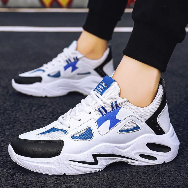 Men sports running shoes new fashion increased mesh women lightweight thick-soled jogging shoes, soft-soled running shoes black
Men sports running shoes new fashion increased mesh women lightweight thick-soled jogging shoes, soft-soled running shoes black