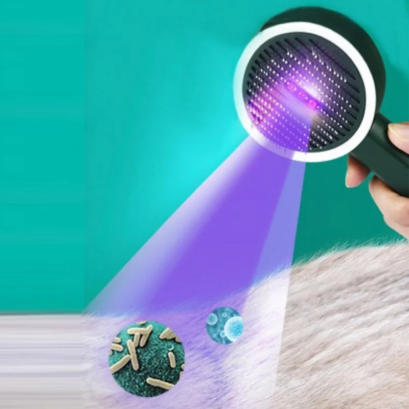 Pet Hair Remover Insect Removal Cat Brush Floating Hair Massage Dog Brush UV Sterilization Dogs Grooming Pet Supplies
Pet Hair Remover Insect Removal Cat Brush Floating Hair Massage Dog Brush UV Sterilization Dogs Grooming Pet Supplies