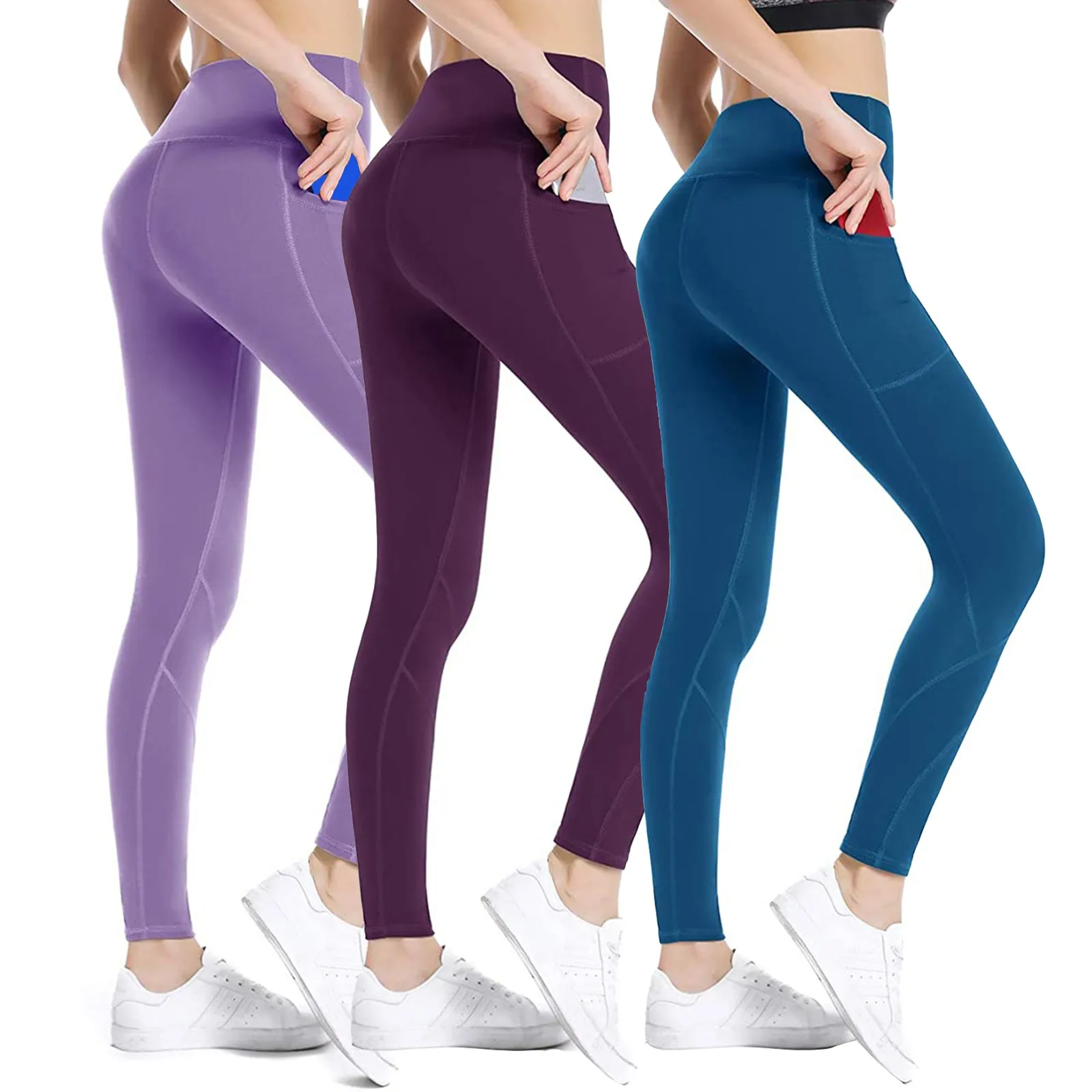 Solid Yoga Leggings with Pocket Fitness Leggins Gym High Waist Workout Tights Fashion Casual Pencil Pants A50
Solid Yoga Leggings with Pocket Fitness Leggins Gym High Waist Workout Tights Fashion Casual Pencil Pants A50