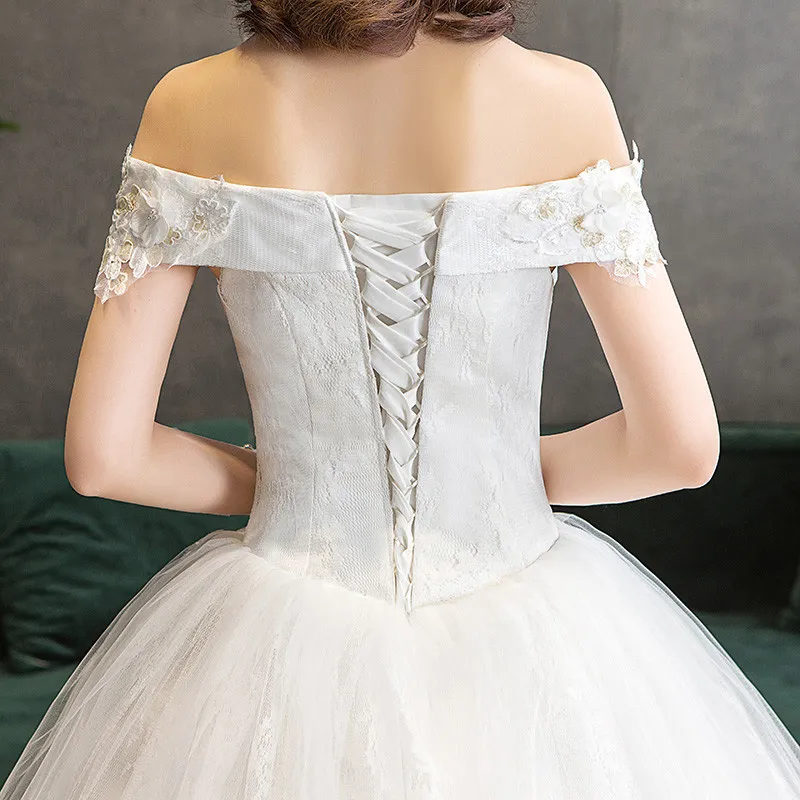 VLNUO NISA 2020 Embroidery Lace Wedding Dresses Pearls Flowers Floor-Length Lace Up Bridal Gowns Plus Size Vestido De Noiva 30
VLNUO NISA 2020 Embroidery Lace Wedding Dresses Pearls Flowers Floor-Length Lace Up Bridal Gowns Plus Size Vestido De Noiva 30