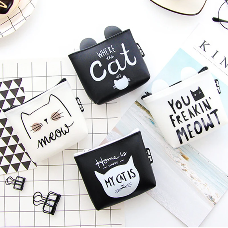Cartoon Cat for Women with Zipper Small Coin Purse Cute Anima Money Bag Ladies Children Girl Mini Bag Key Credit Card Wallet
Cartoon Cat for Women with Zipper Small Coin Purse Cute Anima Money Bag Ladies Children Girl Mini Bag Key Credit Card Wallet