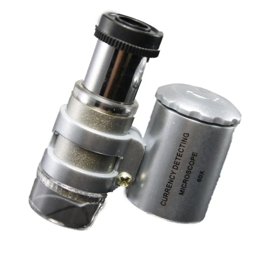 Durable Fashion Creative Mini 60X Pocket Microscope Jewelry Magnifier Loupe Glass LED UV Light Brand New
Durable Fashion Creative Mini 60X Pocket Microscope Jewelry Magnifier Loupe Glass LED UV Light Brand New