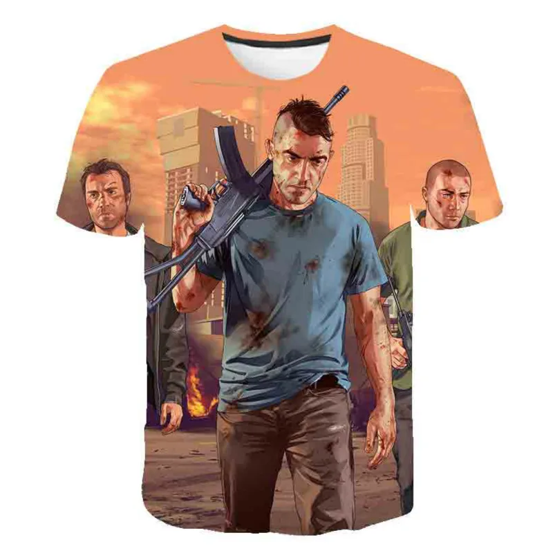3D Grand Theft Auto game personality pattern boys and girls clothing 2020 GTA 5 kids T-shirt summer clothing casual top clothes
3D Grand Theft Auto game personality pattern boys and girls clothing 2020 GTA 5 kids T-shirt summer clothing casual top clothes