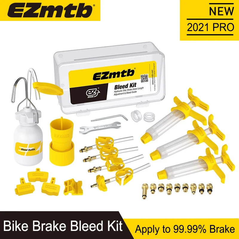 

2021 Ezmtb Bleed Kit Hydraulic Dics Brake Advanced Version for Shimano Sram Avid Magura Hope Tektro Formula Hayes Bicycle Brake