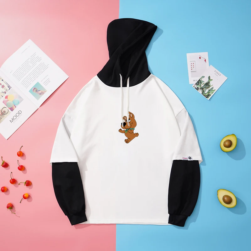 Толстовка женская с капюшоном и принтом в виде собаки
Толстовка женская с капюшоном и принтом в виде собаки