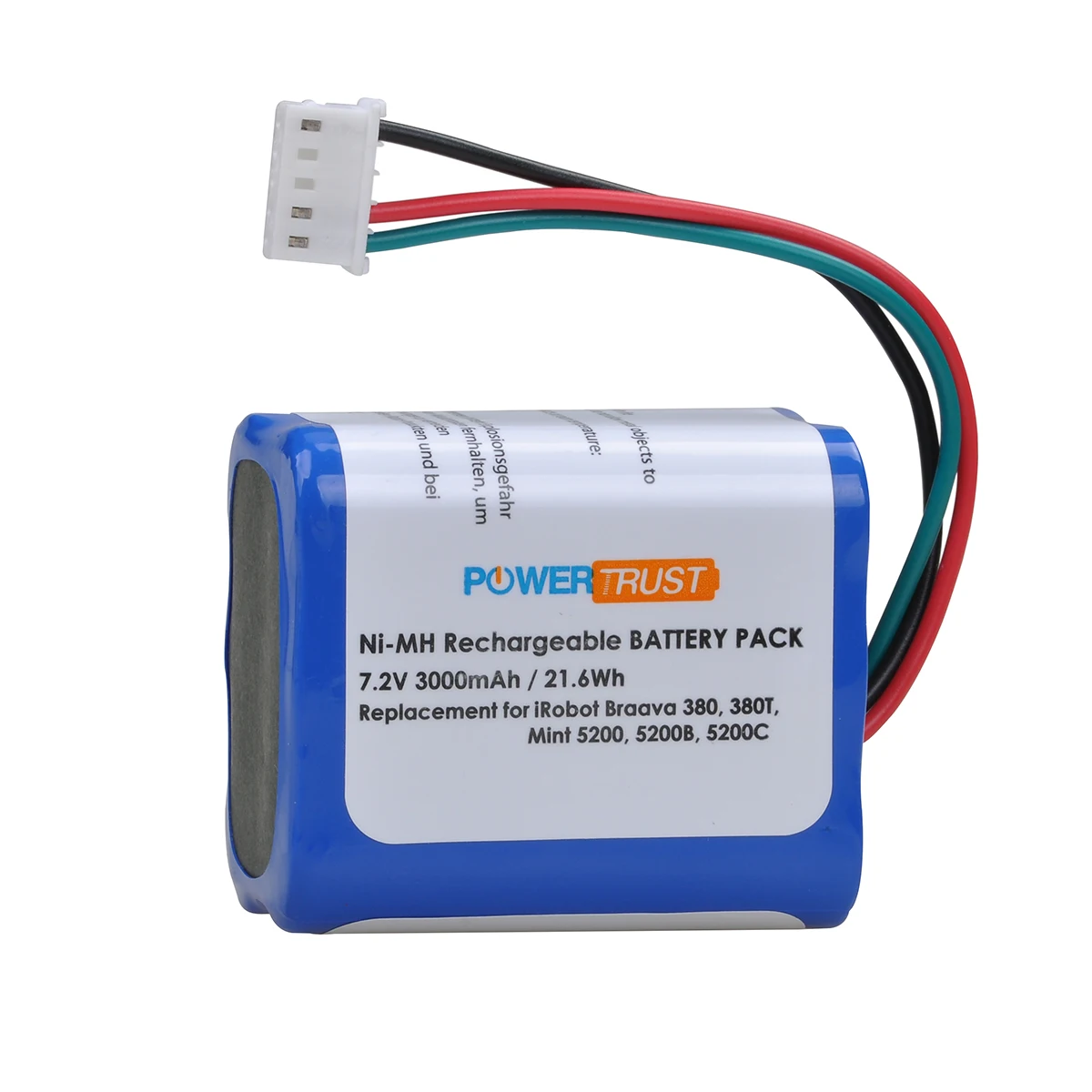3000mAh NI-MH Battery for iRobot Braava 380T 380 390T Mint 5200 5200B 5200C Vacuum Cleaner
3000mAh NI-MH Battery for iRobot Braava 380T 380 390T Mint 5200 5200B 5200C Vacuum Cleaner
