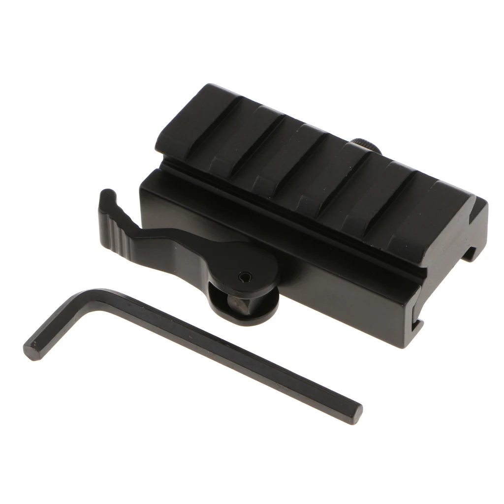 5-Slot Universal Quick Release Detach QD Lever Lock Adaptor 1/2" Riser Black 3/5 Riser Scope Mount Scope Mount QD Quick Release
5-Slot Universal Quick Release Detach QD Lever Lock Adaptor 1/2" Riser Black 3/5 Riser Scope Mount Scope Mount QD Quick Release