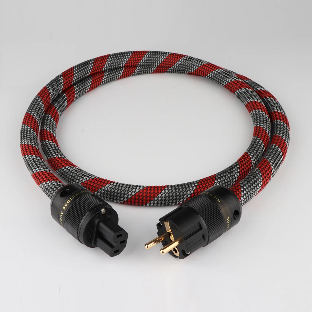 HI End Power Cable EU Power Cord with Gold-plated European Plug for Amplifier and Player HIFI Audiophile European AC Power Line
HI End Power Cable EU Power Cord with Gold-plated European Plug for Amplifier and Player HIFI Audiophile European AC Power Line