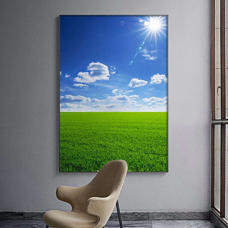 Grassland Sunshine Landscapes Blue Sky White Clouds Photography Canvas Painting Wall Picture Print Poster Living Room Decoration
Grassland Sunshine Landscapes Blue Sky White Clouds Photography Canvas Painting Wall Picture Print Poster Living Room Decoration