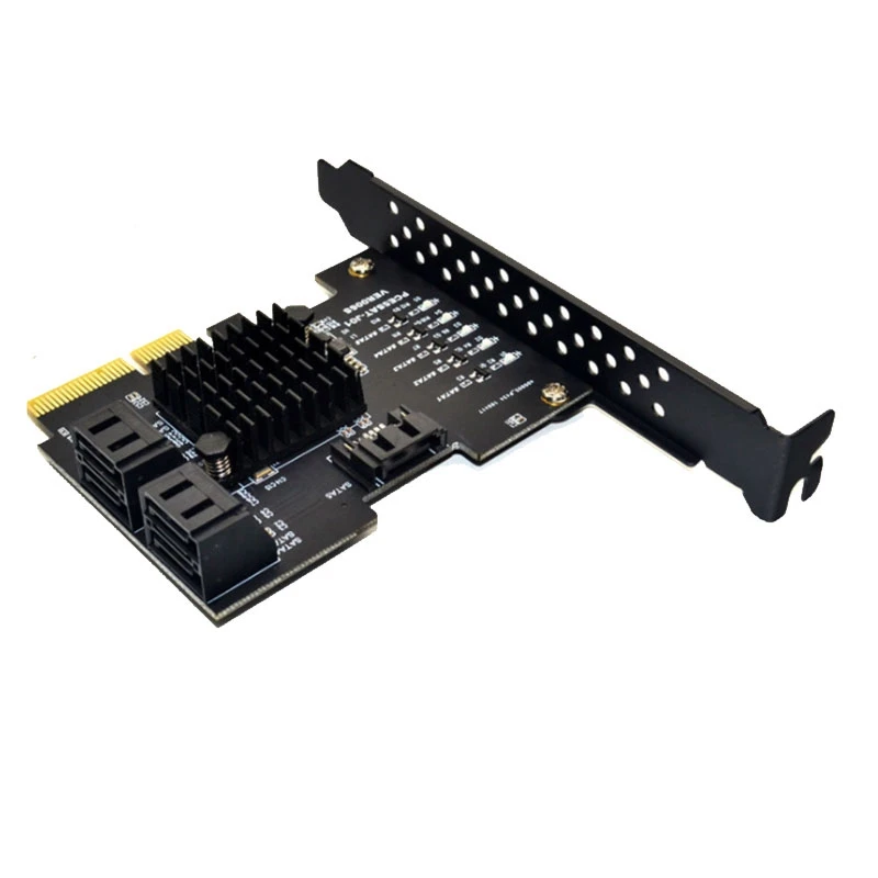 PCI-E 4 X GEN3 To Sata3.0 Full Speed Expansion Card 5 Port 6G Transfer Expansion IPFS Hard Disk JMS585
PCI-E 4 X GEN3 To Sata3.0 Full Speed Expansion Card 5 Port 6G Transfer Expansion IPFS Hard Disk JMS585