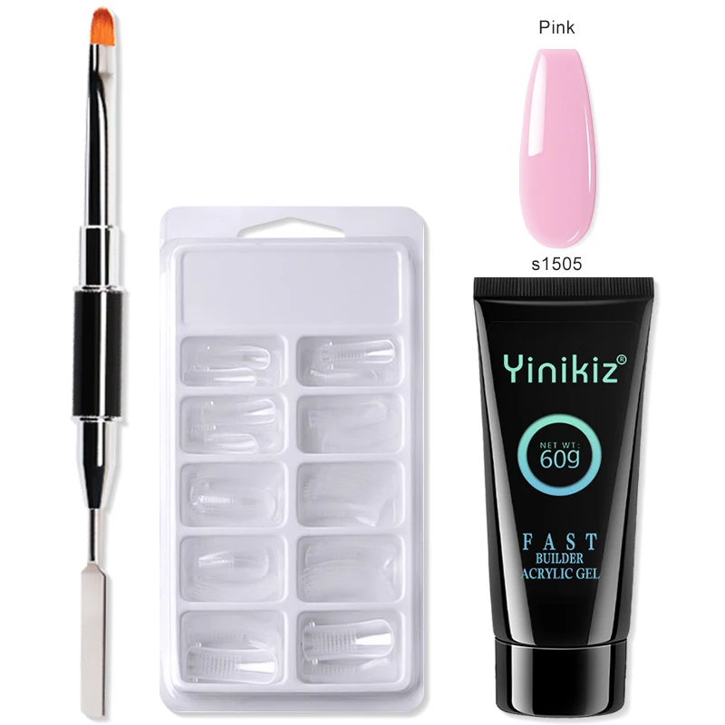 Yinikiz New Nails Kit 60ml Acrylic Poly Nail Gel Uv Fast Builder UV Gel Dual Funcation Brush Nail Form Nail Gel Tools Set
Yinikiz New Nails Kit 60ml Acrylic Poly Nail Gel Uv Fast Builder UV Gel Dual Funcation Brush Nail Form Nail Gel Tools Set