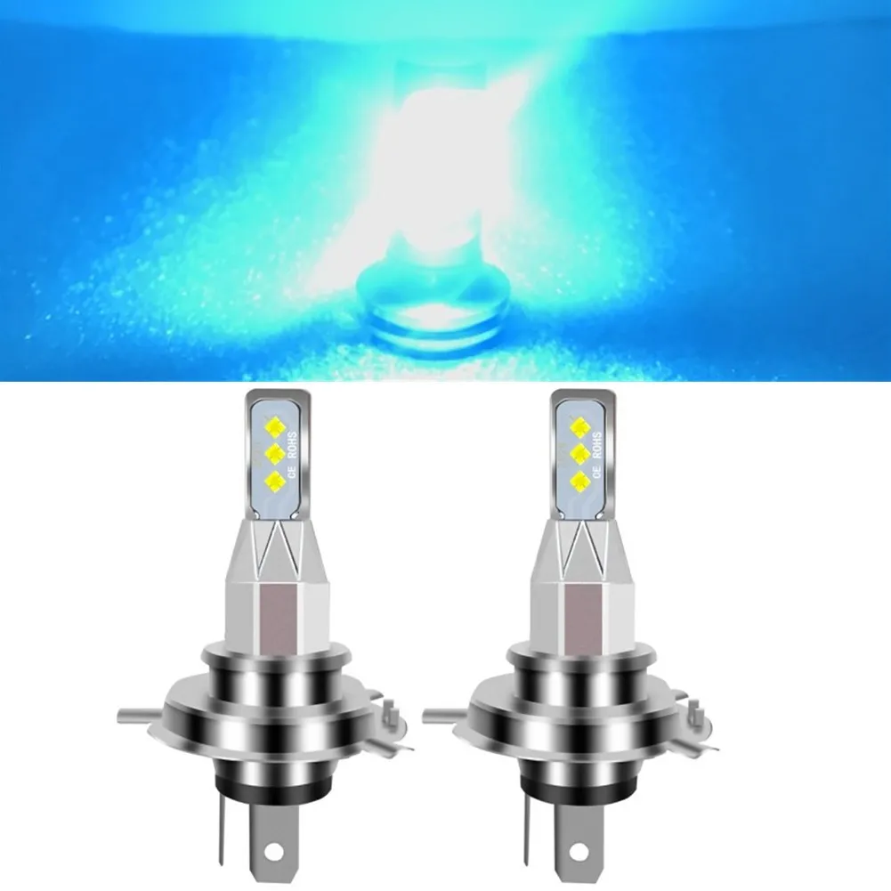 1 Pair Super Bright 12000K Ice Blue H4 LED Headlight Bulbs Kit High Low Beam DC12-24V Car Headlights Bulb Lights
1 Pair Super Bright 12000K Ice Blue H4 LED Headlight Bulbs Kit High Low Beam DC12-24V Car Headlights Bulb Lights