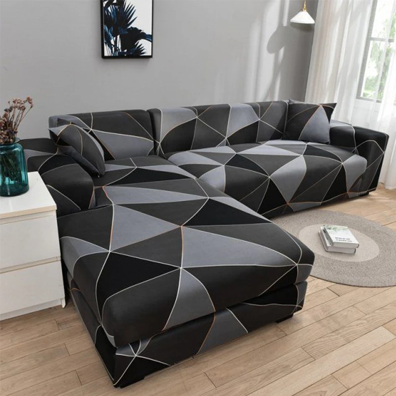 L-shaped printed sofa cover, elastic pet protection, machine washable, dustproof, for living room, living room decoration 
L-shaped printed sofa cover, elastic pet protection, machine washable, dustproof, for living room, living room decoration