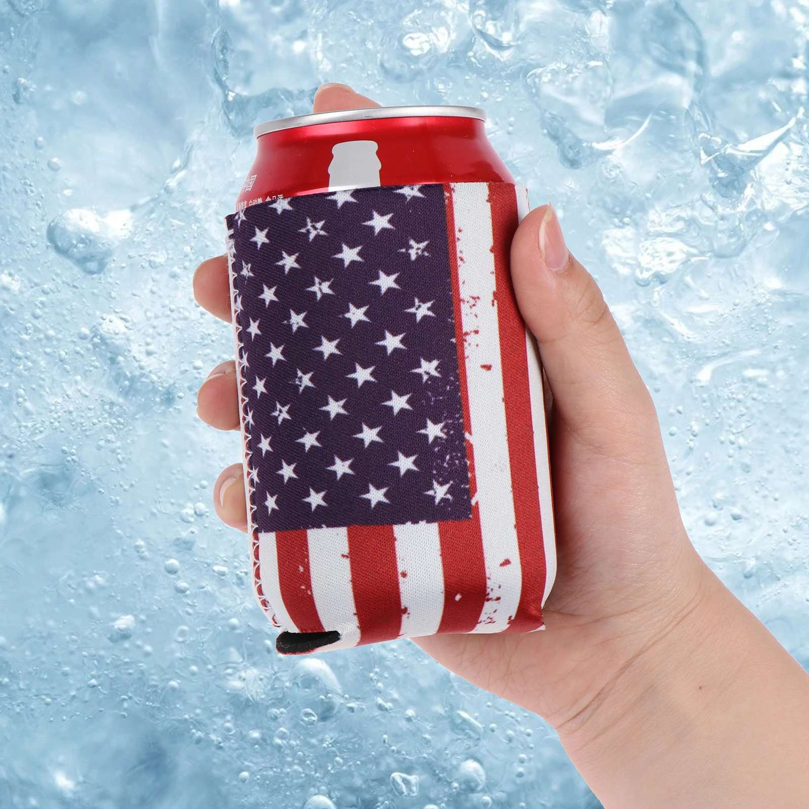 16 American Flag Beer Can Coolers
16 American Flag Beer Can Coolers