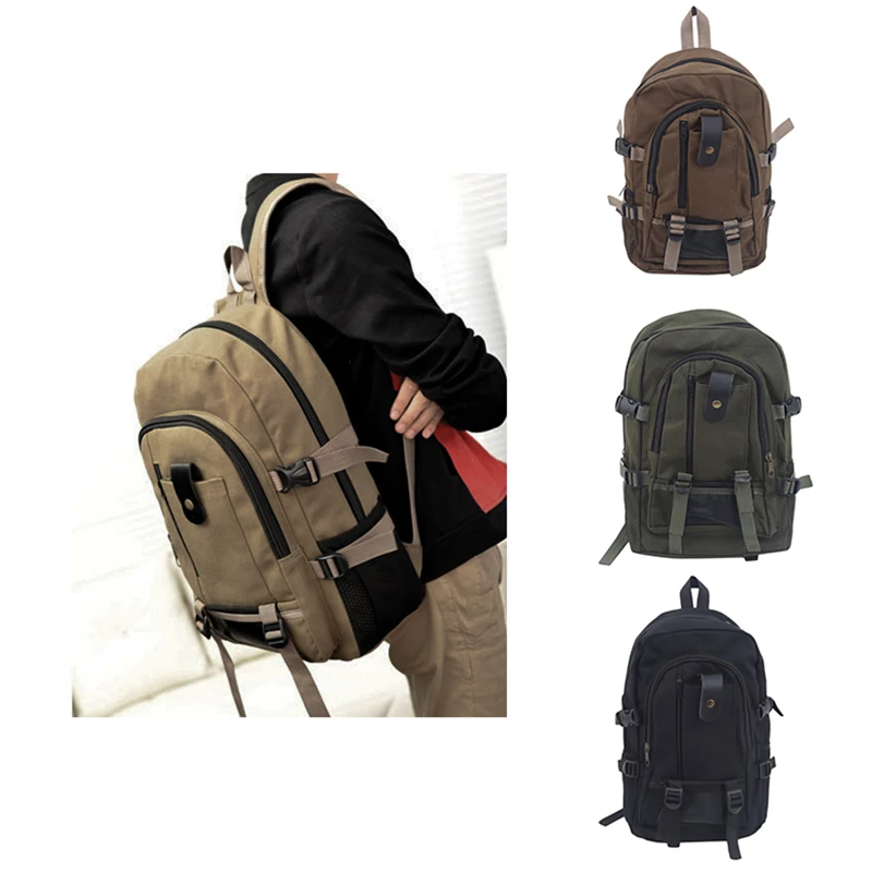 Men Retro Canvas Backpack Large-capacity Schoolbag Outdoor Climbing Solid Color Rucksacks Fashion Casual Travel Sport Bag
Men Retro Canvas Backpack Large-capacity Schoolbag Outdoor Climbing Solid Color Rucksacks Fashion Casual Travel Sport Bag
