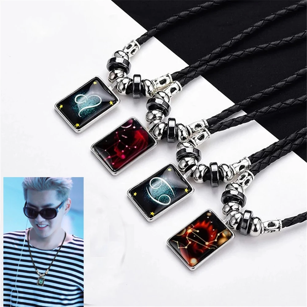 Fashion 12 Constellation Luminous Leather Necklace for Men Jewelry Zodiac Choker Pendant Boys Women Girl Birthday Xmas Gifts
Fashion 12 Constellation Luminous Leather Necklace for Men Jewelry Zodiac Choker Pendant Boys Women Girl Birthday Xmas Gifts