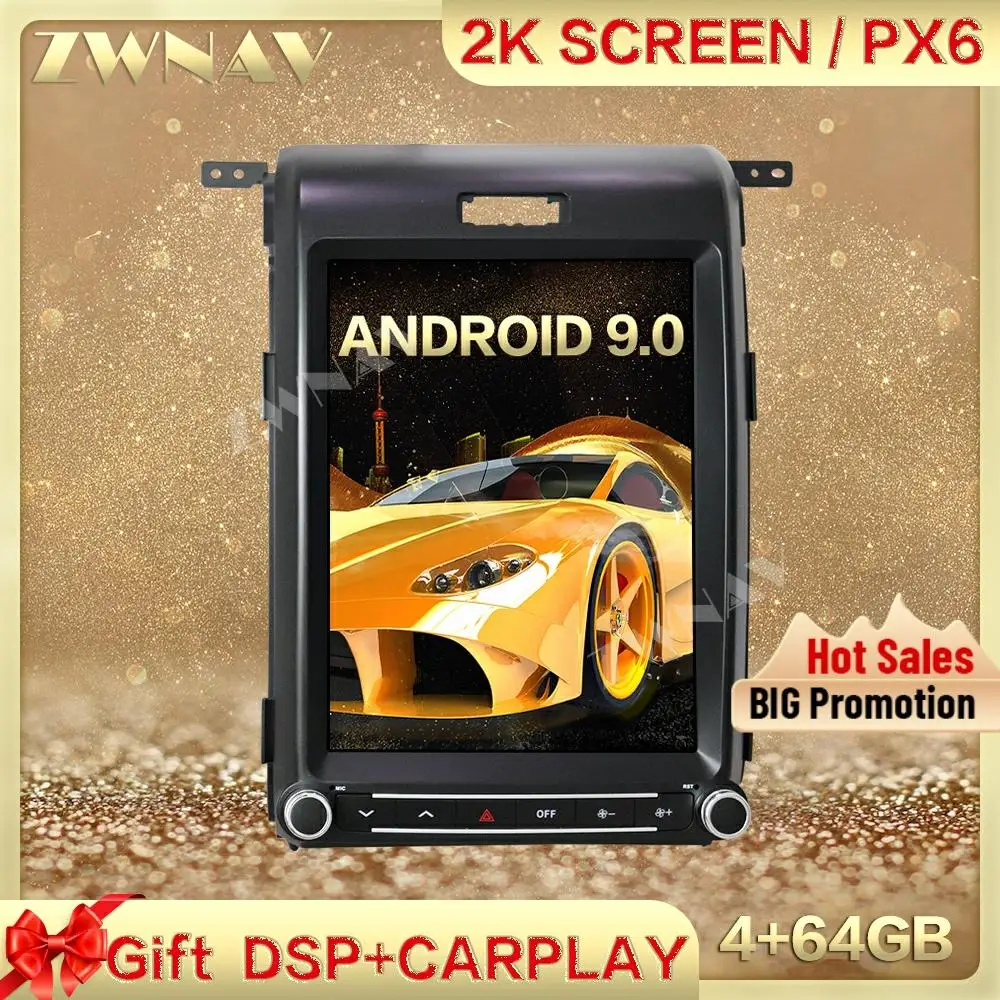 DSP Carplay Tesla screen 4G+64GB Android 9.0 Car Multimedia Player For Ford F150 2008 2009-2014 GPS Radio Auto stereo head unit
DSP Carplay Tesla screen 4G+64GB Android 9.0 Car Multimedia Player For Ford F150 2008 2009-2014 GPS Radio Auto stereo head unit