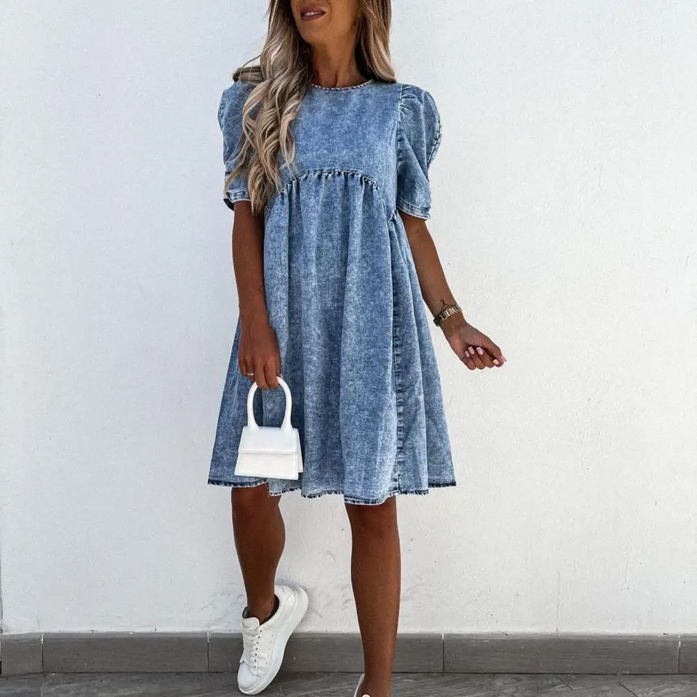 Elegant Good Quality Ladies Casual Dress Short Sleeve Women Dress Round Neck for Vacation
Elegant Good Quality Ladies Casual Dress Short Sleeve Women Dress Round Neck for Vacation