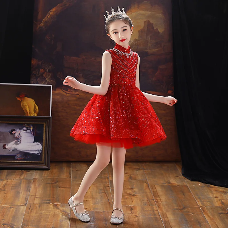 Красные Короткие вечерние платья для девочек на день рождения без рукавов пышные кружевные тюлевые платья принцессы с блестками и бисером ... 
Красные Короткие вечерние платья для девочек на день рождения без рукавов пышные кружевные тюлевые платья принцессы с блестками и бисером ...