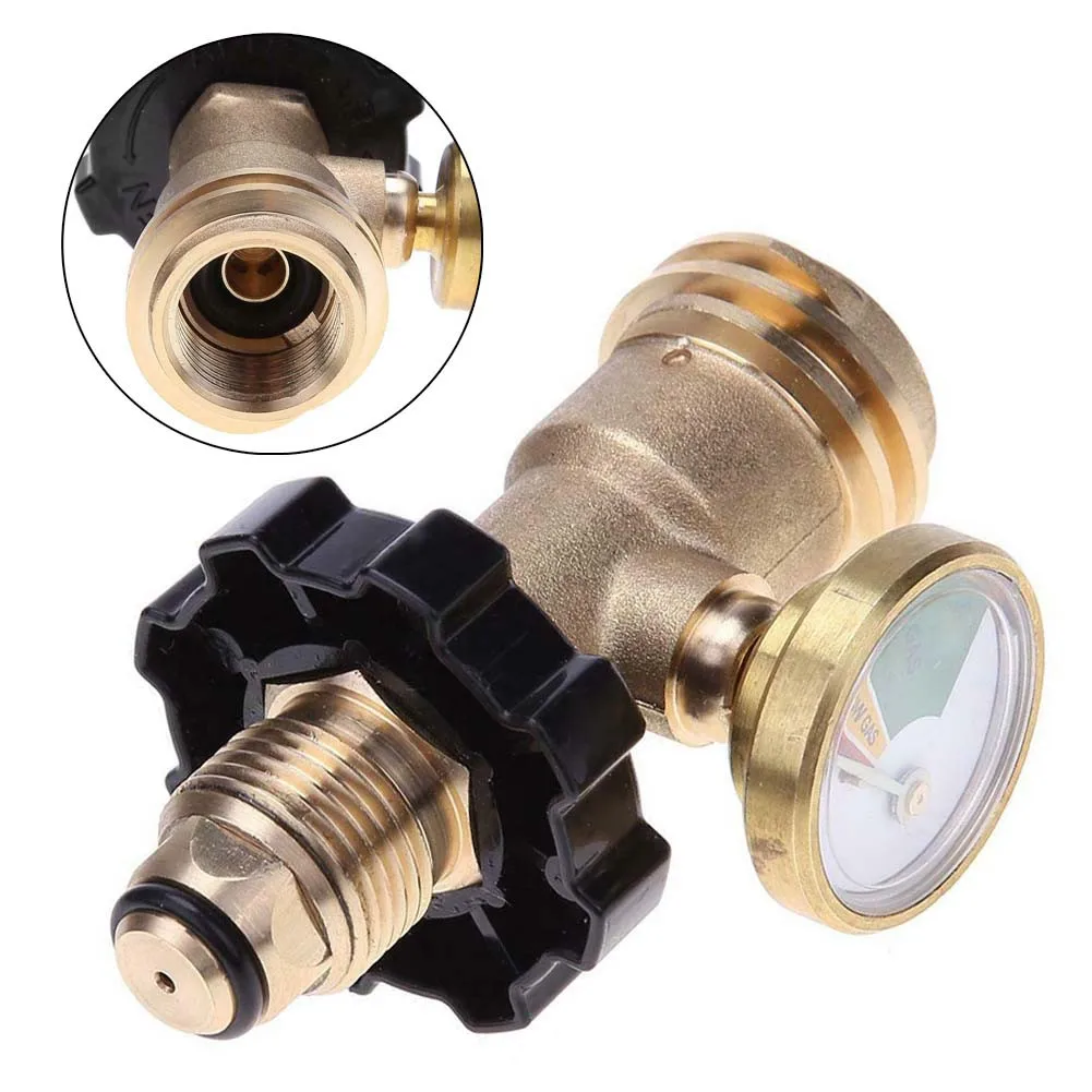 97X64mm Adapters POL Propane Gas Gauge Meter Tank Built-In Leak Detector Universal For QCC1 Pressure Gauges Propane Gas Gauge
97X64mm Adapters POL Propane Gas Gauge Meter Tank Built-In Leak Detector Universal For QCC1 Pressure Gauges Propane Gas Gauge