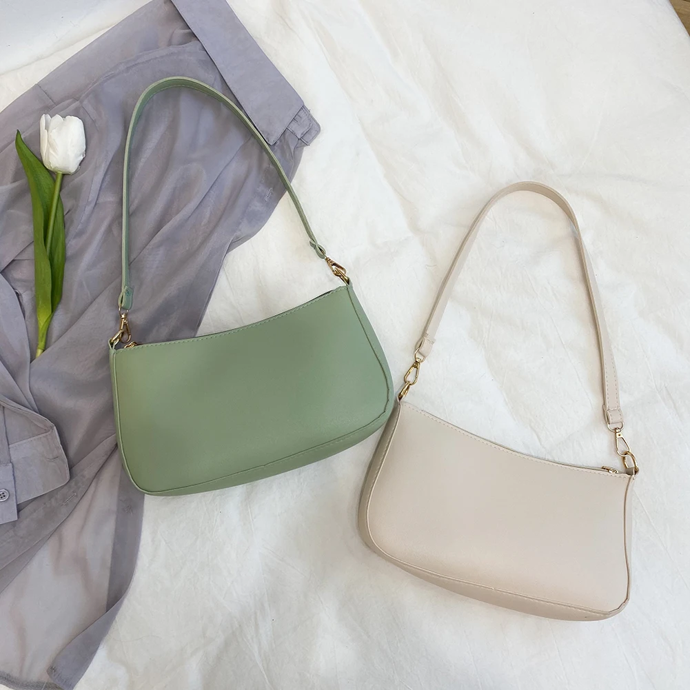 Vintage Women PU Leather Shoulder Underarm Bag Casual Ladies Solid Color Small Purse Handbag Female Mini Subaxillary Bags Clutch
Vintage Women PU Leather Shoulder Underarm Bag Casual Ladies Solid Color Small Purse Handbag Female Mini Subaxillary Bags Clutch