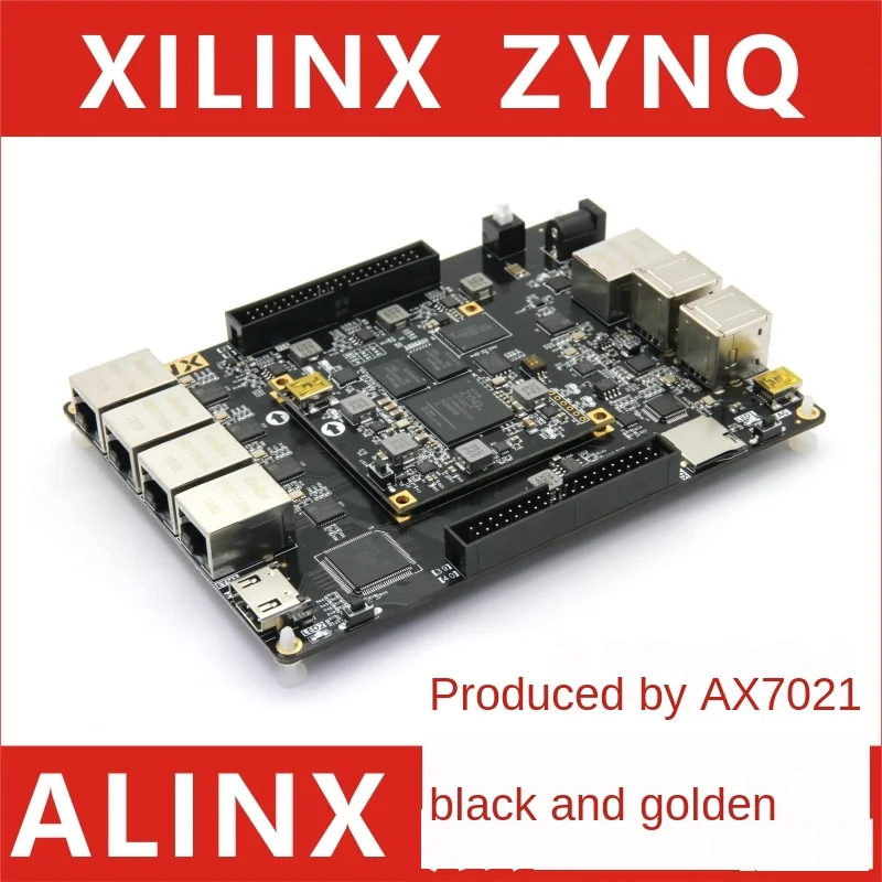 Черная Золотая макетная плата Alinx XILINX FPGA ZYNQ ARM AX7020, многосетевой порт Zedboard
Черная Золотая макетная плата Alinx XILINX FPGA ZYNQ ARM AX7020, многосетевой порт Zedboard