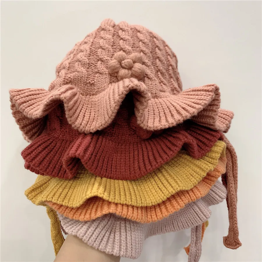 New Girls Sweet Princess Style Knitted Hat Autumn and Winter Thick Warm Wool Children's Hat Flower Bucket Hat
New Girls Sweet Princess Style Knitted Hat Autumn and Winter Thick Warm Wool Children's Hat Flower Bucket Hat