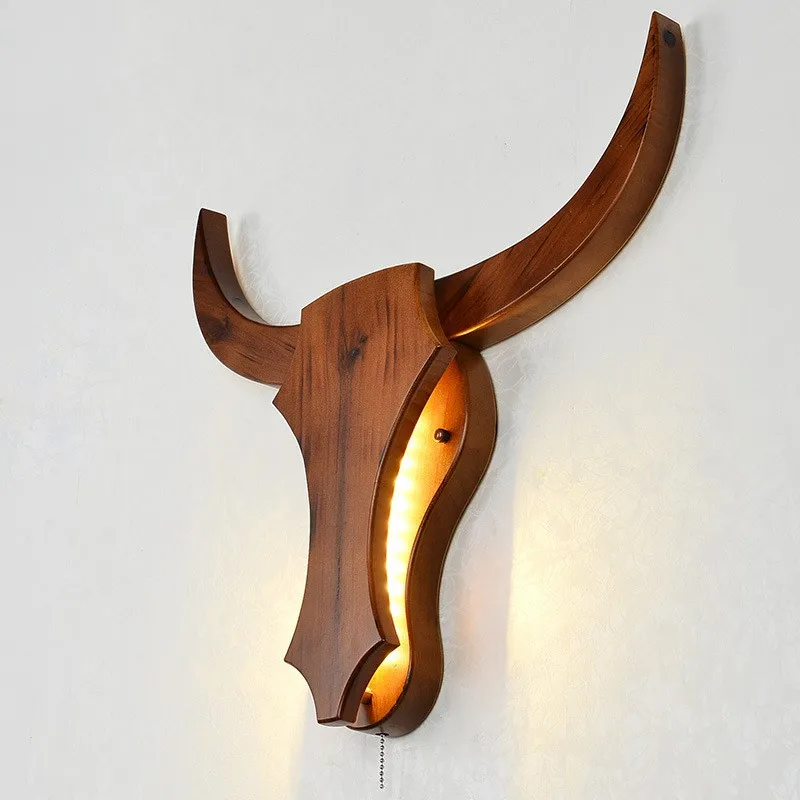 2019 Loft Apartment Creative Solid Wood LED Wall Light Art Cow Coffee Shop Light Restaurant Aisle Lamp Free Shipping
2019 Loft Apartment Creative Solid Wood LED Wall Light Art Cow Coffee Shop Light Restaurant Aisle Lamp Free Shipping