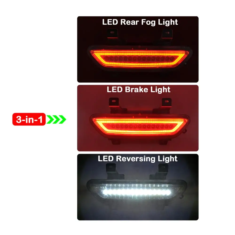For Ford Mustang 2015-2018 3-In-1 Smoked Lens LED Red Brake Light Rear Fog Lamp White Revering Lights Backup Light
For Ford Mustang 2015-2018 3-In-1 Smoked Lens LED Red Brake Light Rear Fog Lamp White Revering Lights Backup Light
