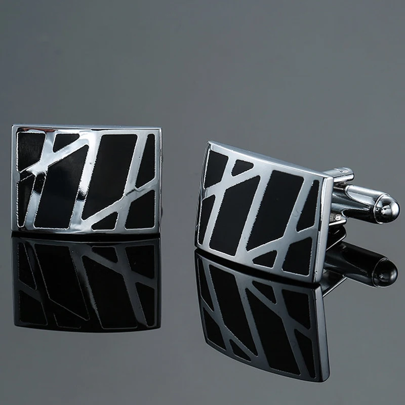 High quality men's Cufflinks new fashion jewelry Enamel Black Cufflinks men's and women's suits shirt button pin gifts
High quality men's Cufflinks new fashion jewelry Enamel Black Cufflinks men's and women's suits shirt button pin gifts