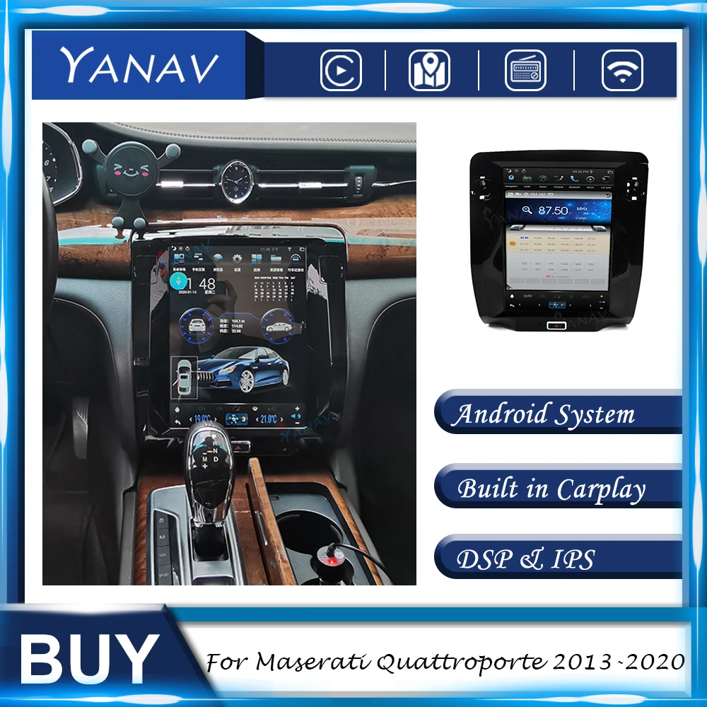 Автомобильный радиоприемник Android, встроенный Carplay для Maserati Quattroporte 2013-2020, GPS-навигация, Автомобильное видео, Мультимедийный MP3-плеер, головное ...
Автомобильный радиоприемник Android, встроенный Carplay для Maserati Quattroporte 2013-2020, GPS-навигация, Автомобильное видео, Мультимедийный MP3-плеер, головное ...