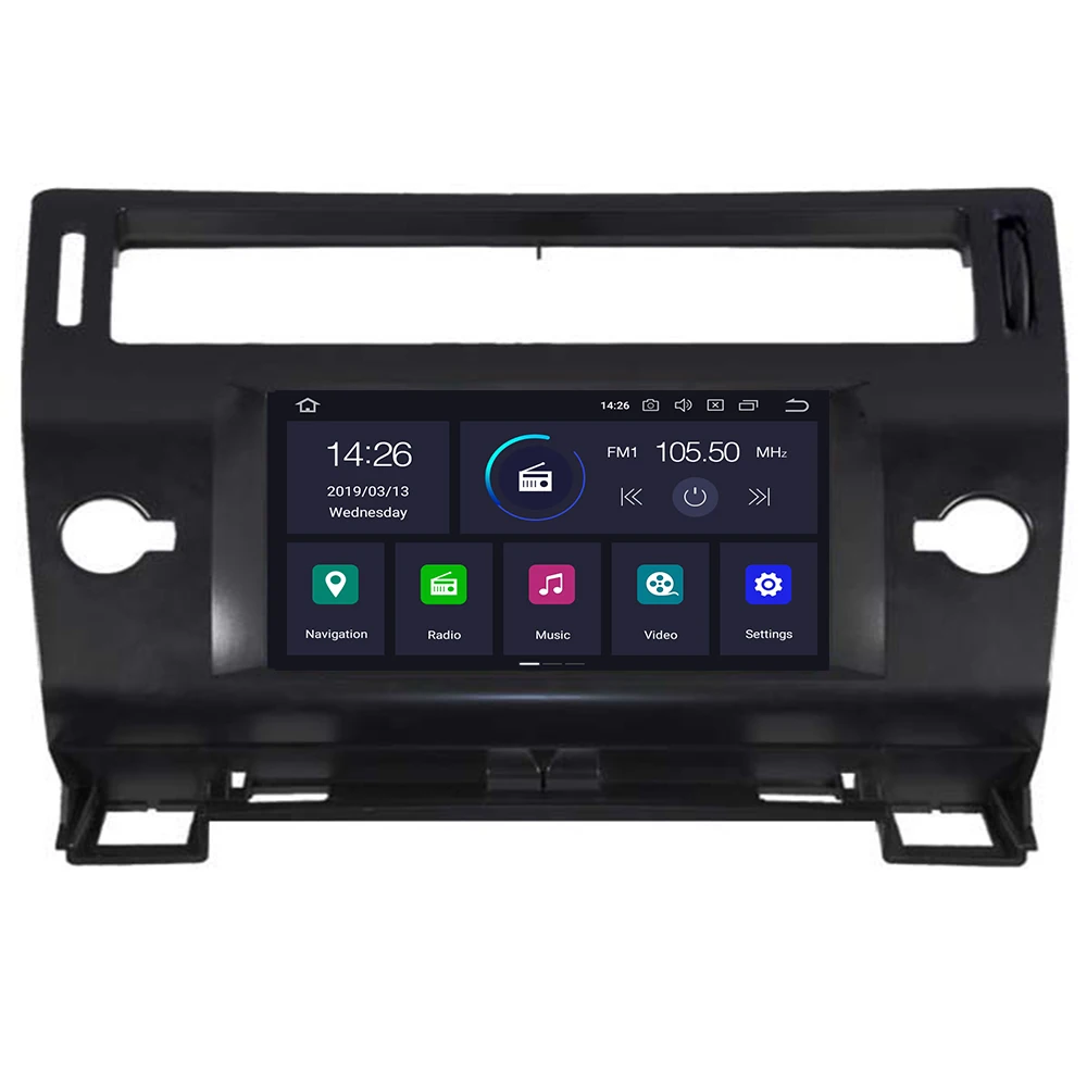 Автомобильный DVD плеер Android 10 GPS Glonass Navi для Citroen C4 C Triumph Четыре 2005 2006 2007 2008 2009 радио