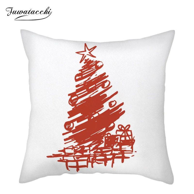Fuwatacchi White Xmas Printed Cushion Cover Christmas Tree Photo Pillowcases For Home Sofa Chair Decorative Pillows Covers Gifts
Fuwatacchi White Xmas Printed Cushion Cover Christmas Tree Photo Pillowcases For Home Sofa Chair Decorative Pillows Covers Gifts